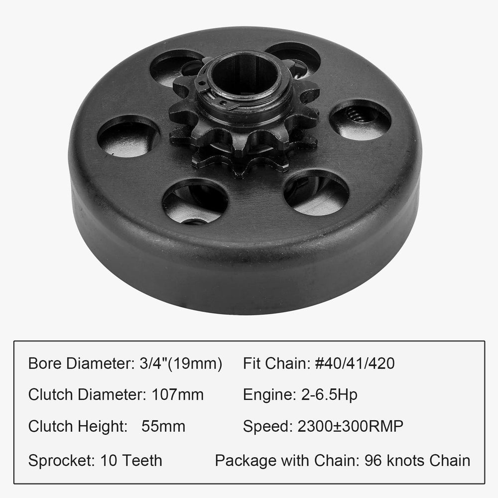 SEHNSUCHT clutch in use on a go-kart drive showing efficient power transfer