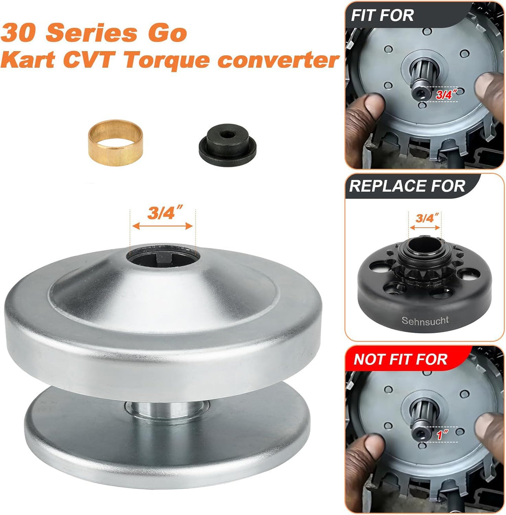 SEHNSUCHT driver clutch bore and keyway detail ensuring proper fit