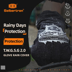 Seibertron close-up of silicone grip for secure handlebars control in wet weather
