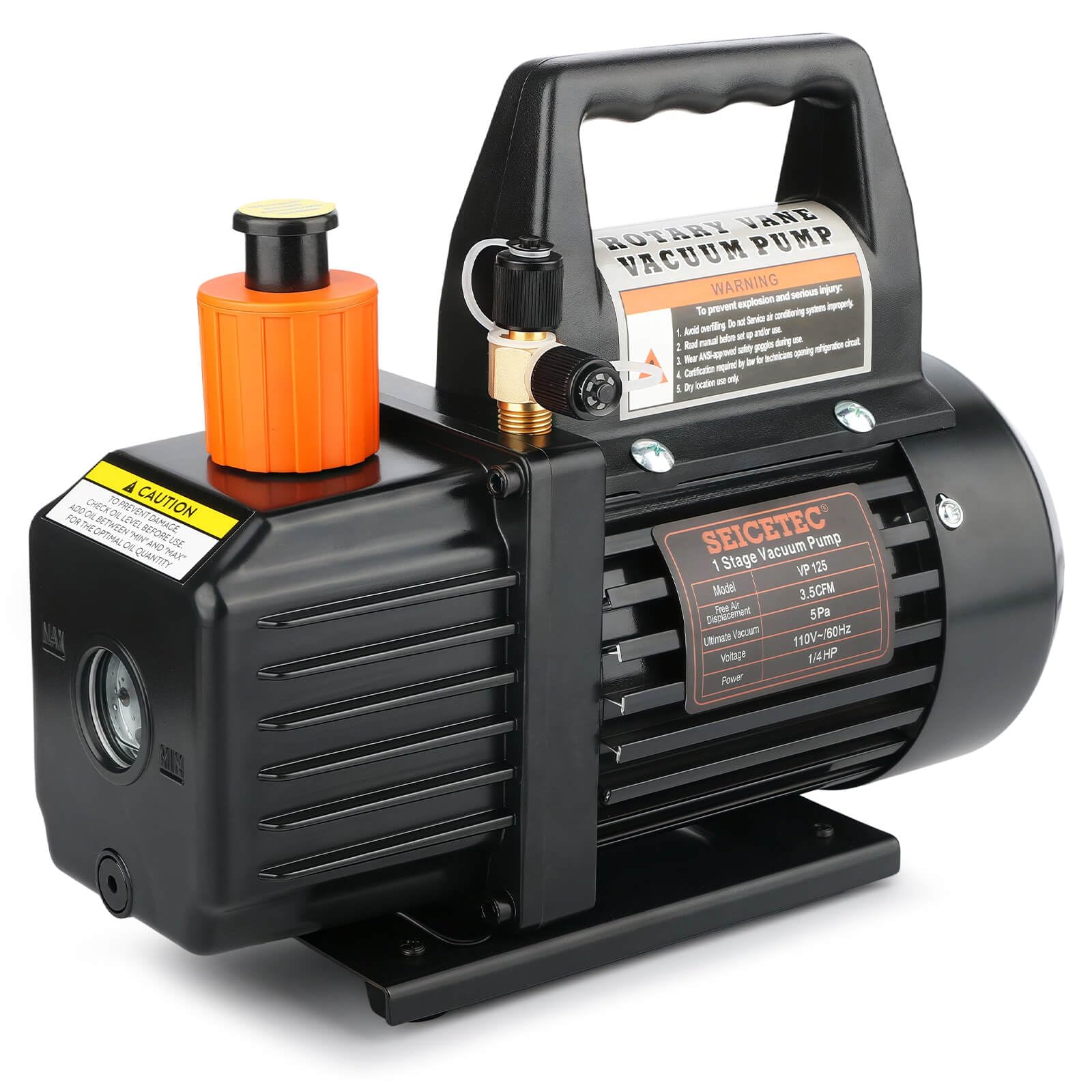 SEICETEC next to toolbox to show compact size and easy storage in service vans
