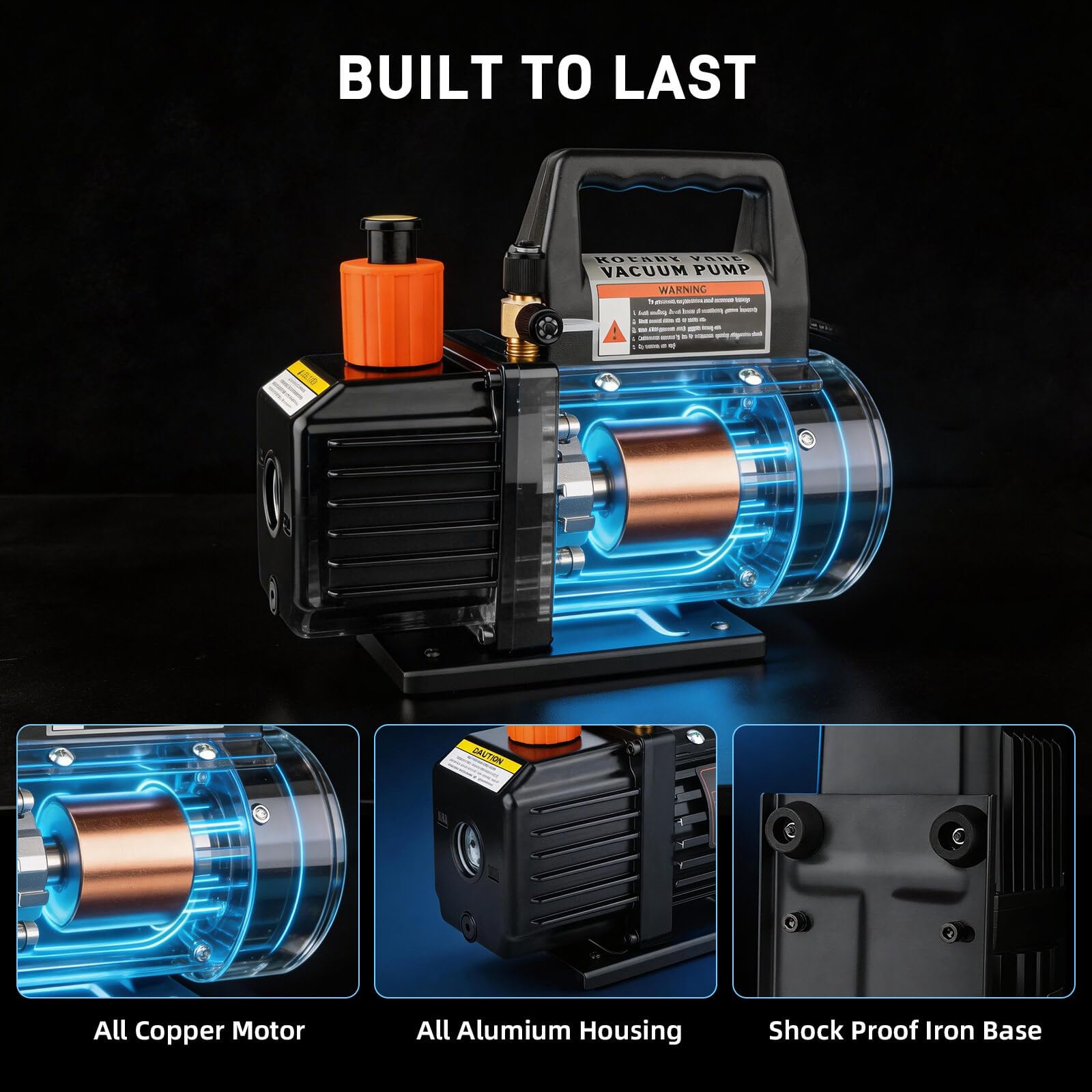 SEICETEC side profile of aluminum body for heat dissipation and rugged workshop durability