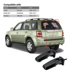 SEINECA hinge installed on rear glass demonstrating secure movement