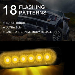 SEISSO close-up of six LEDs delivering high-intensity warning light