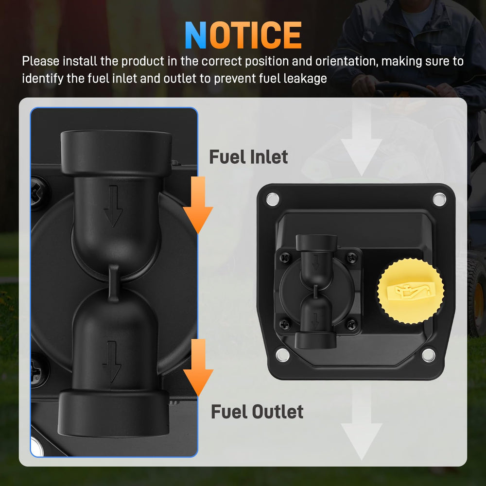 Sejaede fuel pump installed on a Kohler engine showing correct placement and improved fuel flow