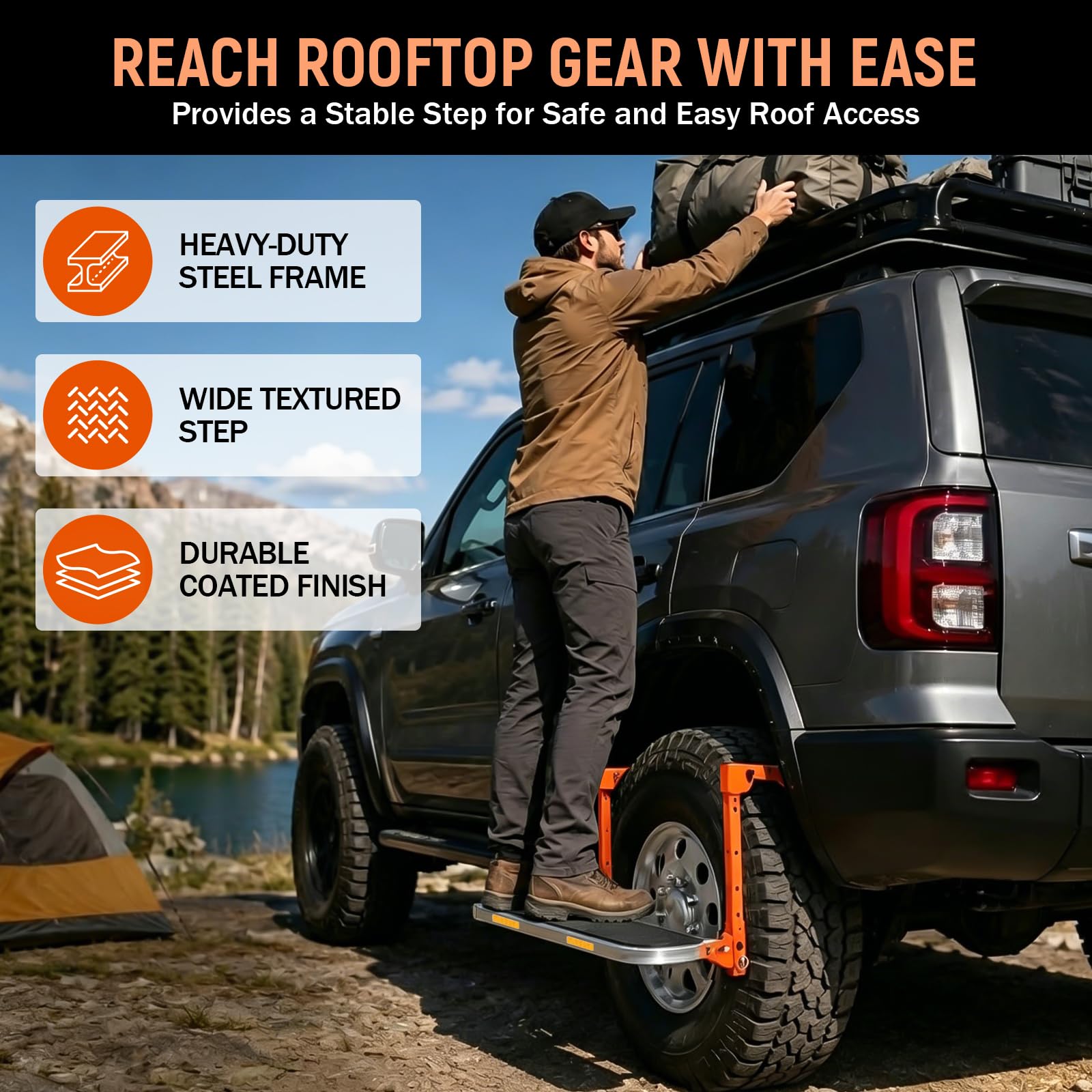SEKAM folded storage bag with step inside for clean compact transport