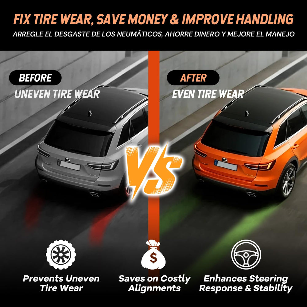 SEKAM installed on vehicle front wheel showing how plates mount to studs and save time