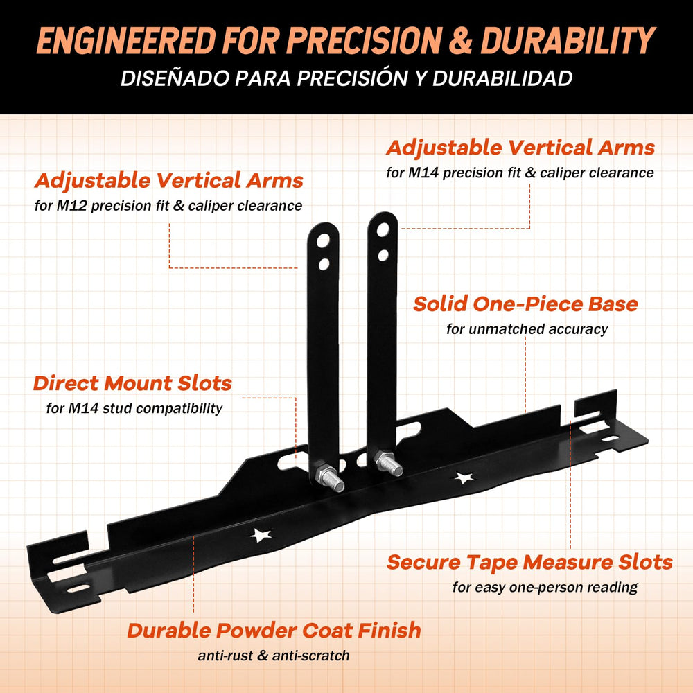 SEKAM vertical arm mounting detail demonstrating clearance design to avoid caliper removal