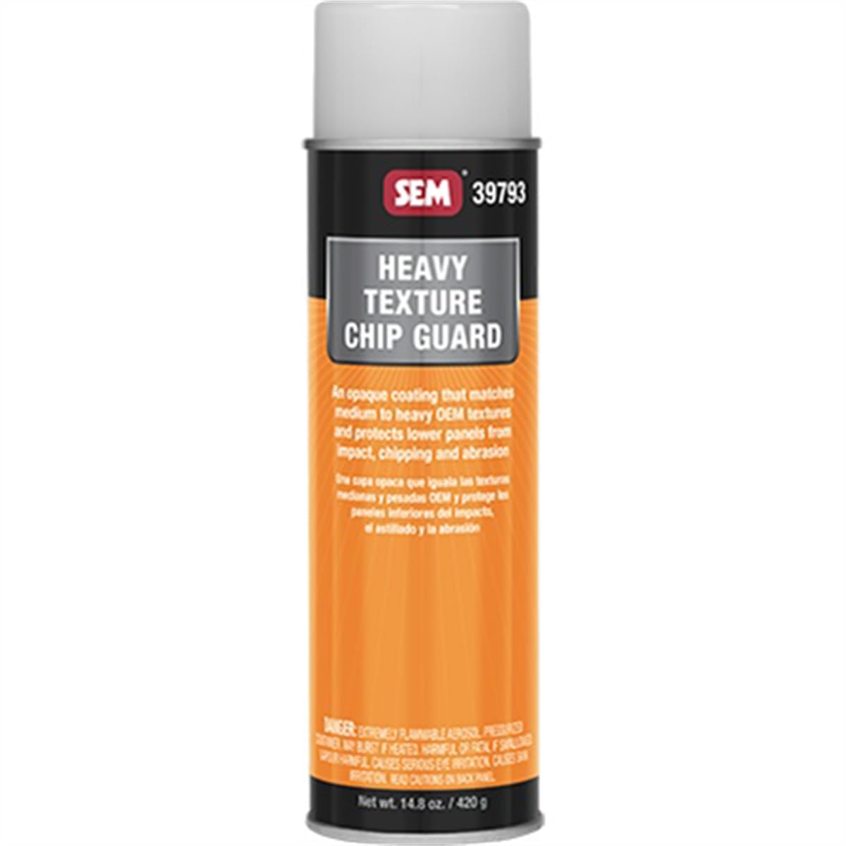 SEM can front view showing label and ready-to-spray protection
