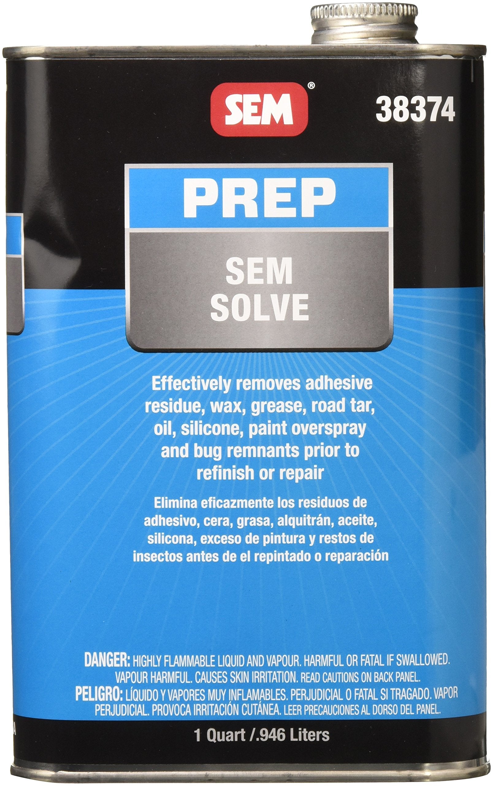 SEM Solve 1 quart front label showing product name and cleaner benefits