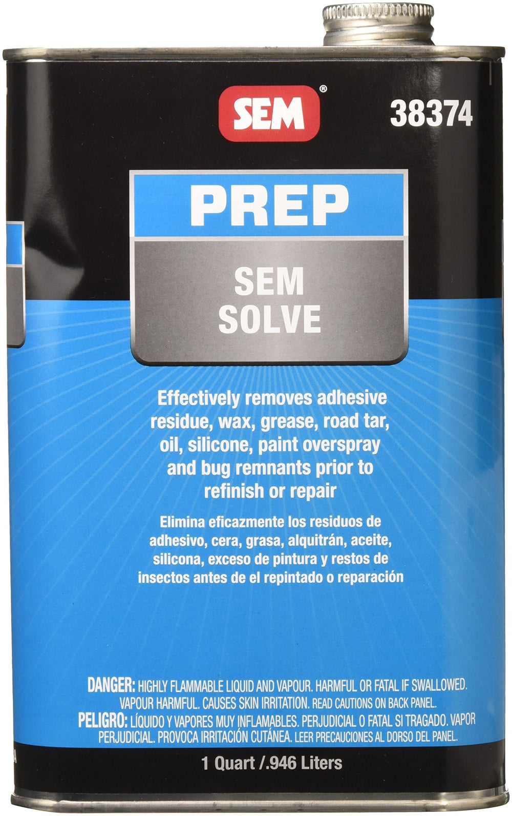 SEM Solve 1 quart front label showing product name and cleaner benefits