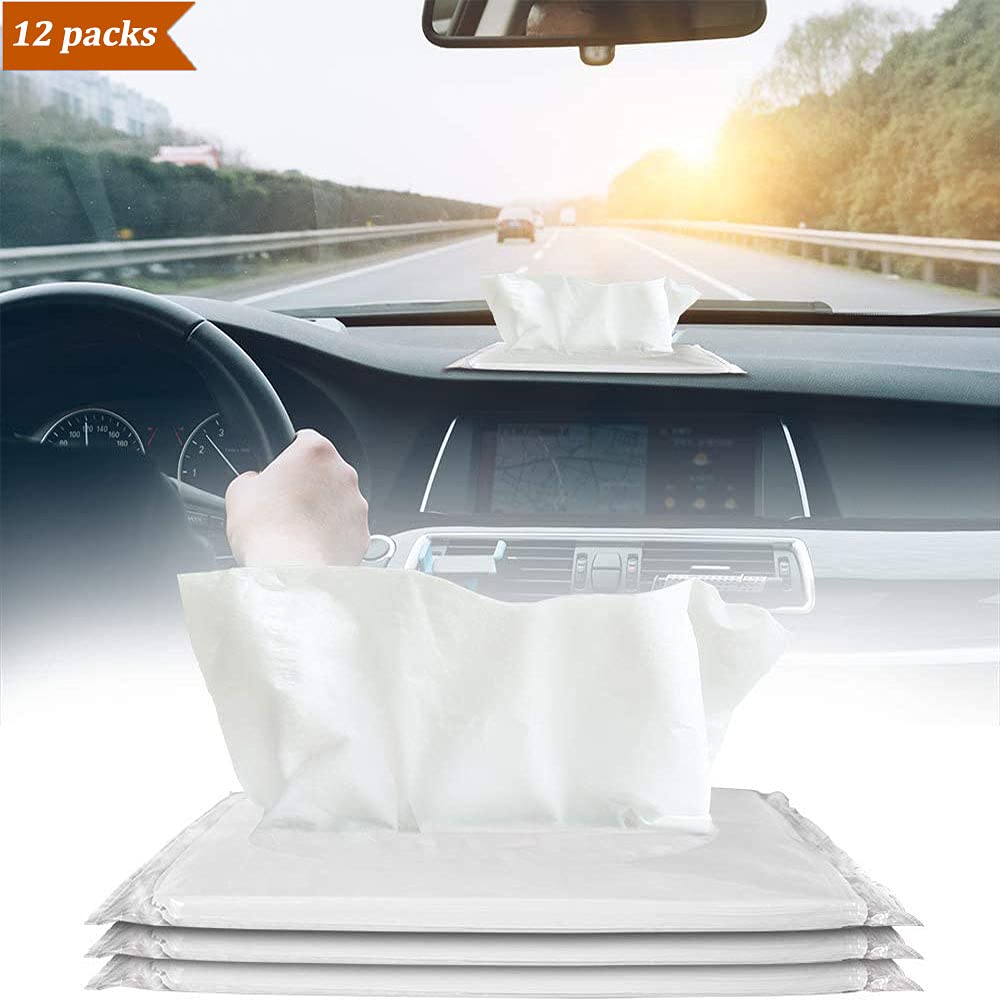 SEMBEM tissues on a road-trip picnic table showing travel convenience