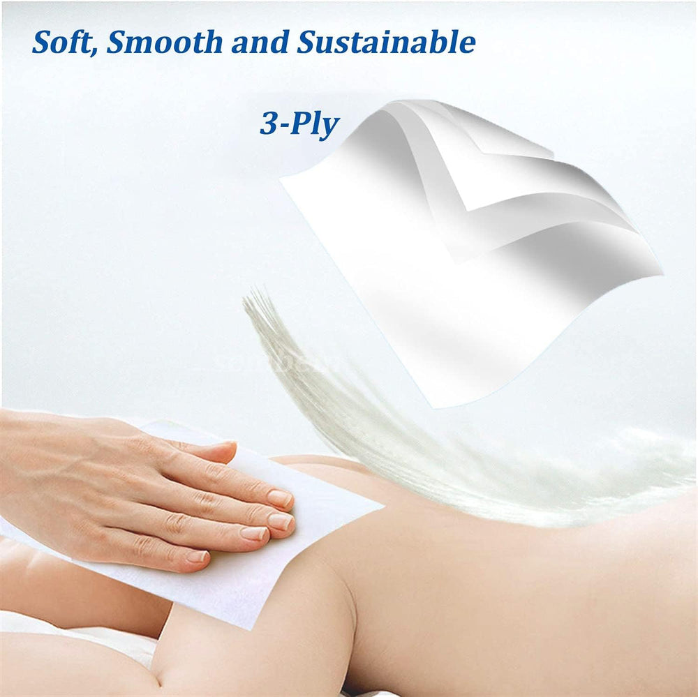 SEMBEM refill bags fanned out showing 210 tissues convenience