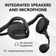 Sena Expand close-up microphone showing adjustable placement and noise control