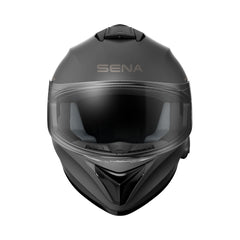 Sena OutForce left-side three-button controls visible for easy on-helmet operation