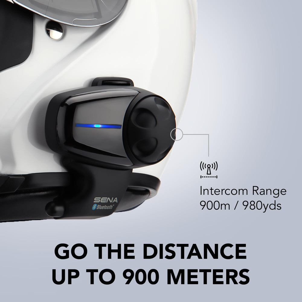 Sena SMH10-10 in-use with two riders sharing music and intercom communication