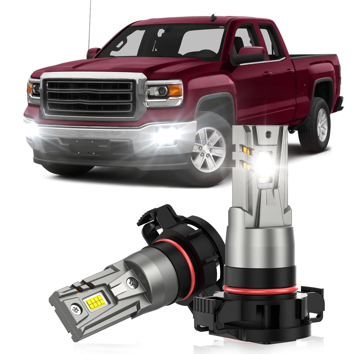 SENROBO front packaging showing two fog bulbs and compatibility details for easy selection