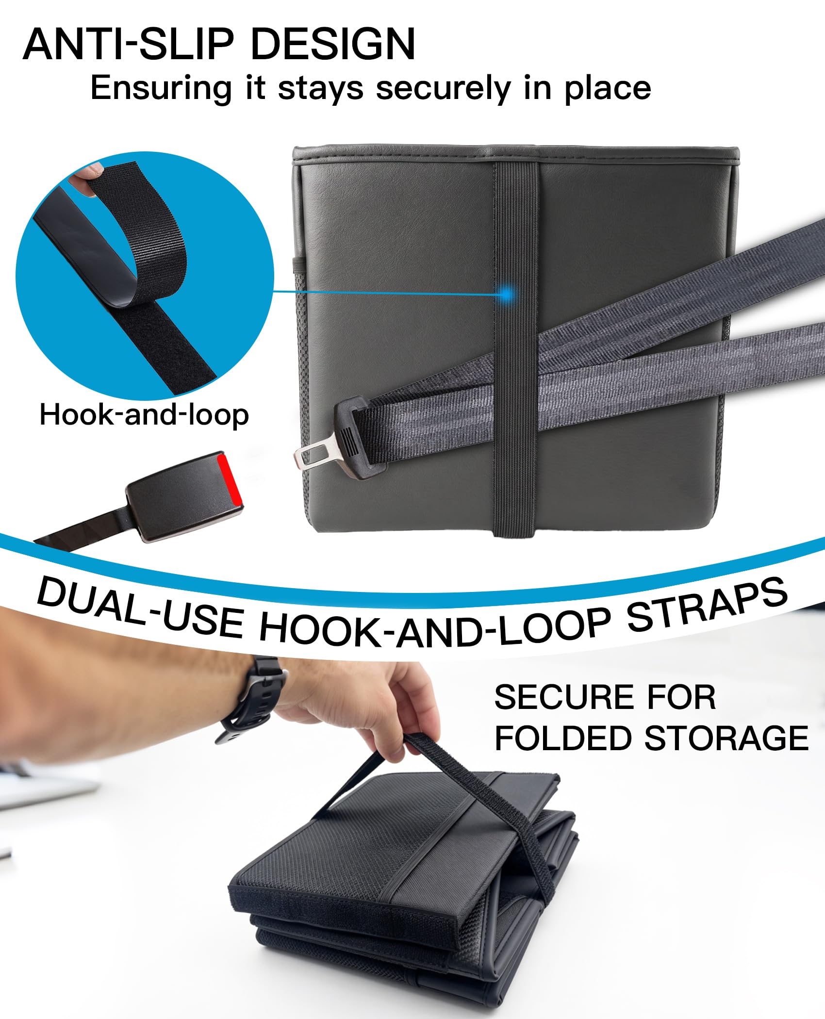 SenronKalm carry handle and hook‑and‑loop strap detail for secure transport