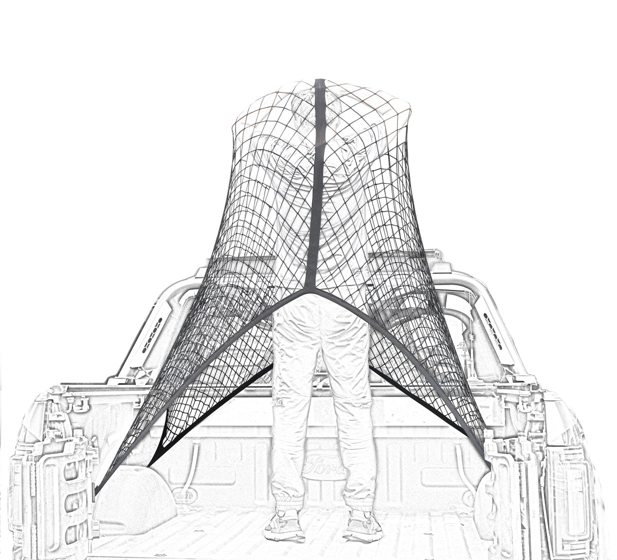 SENYAZON front packaging showing cargo net and benefits