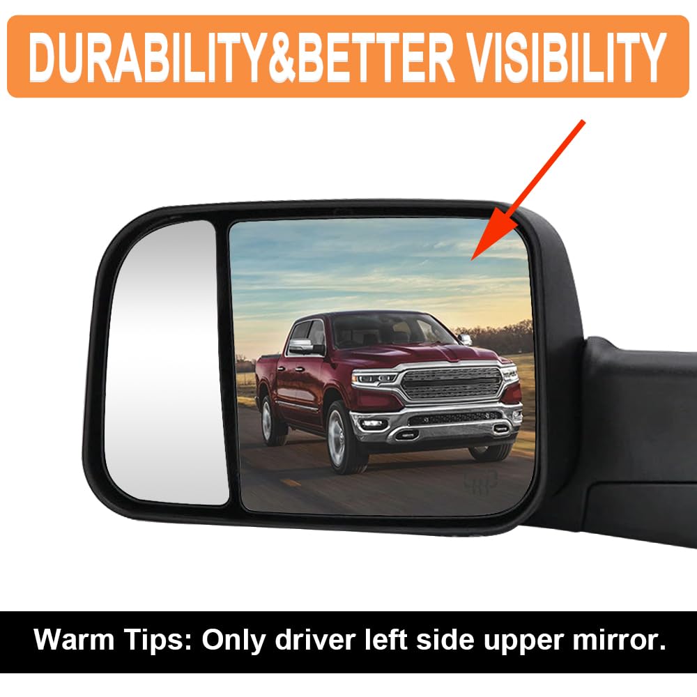 Senzeal angled view showing extended field of vision while towing
