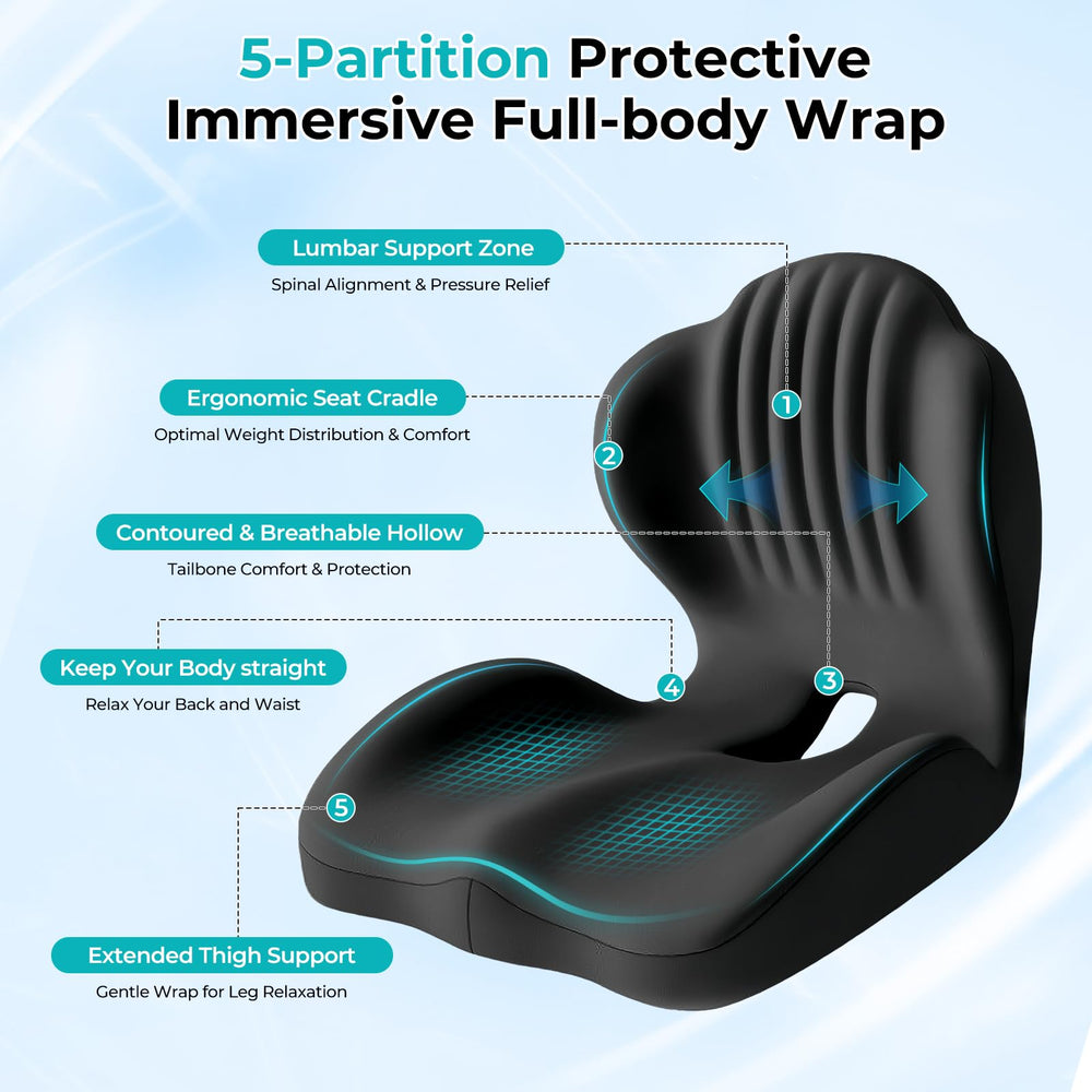 Serdyes installed on a car seat improving driver visibility and comfort