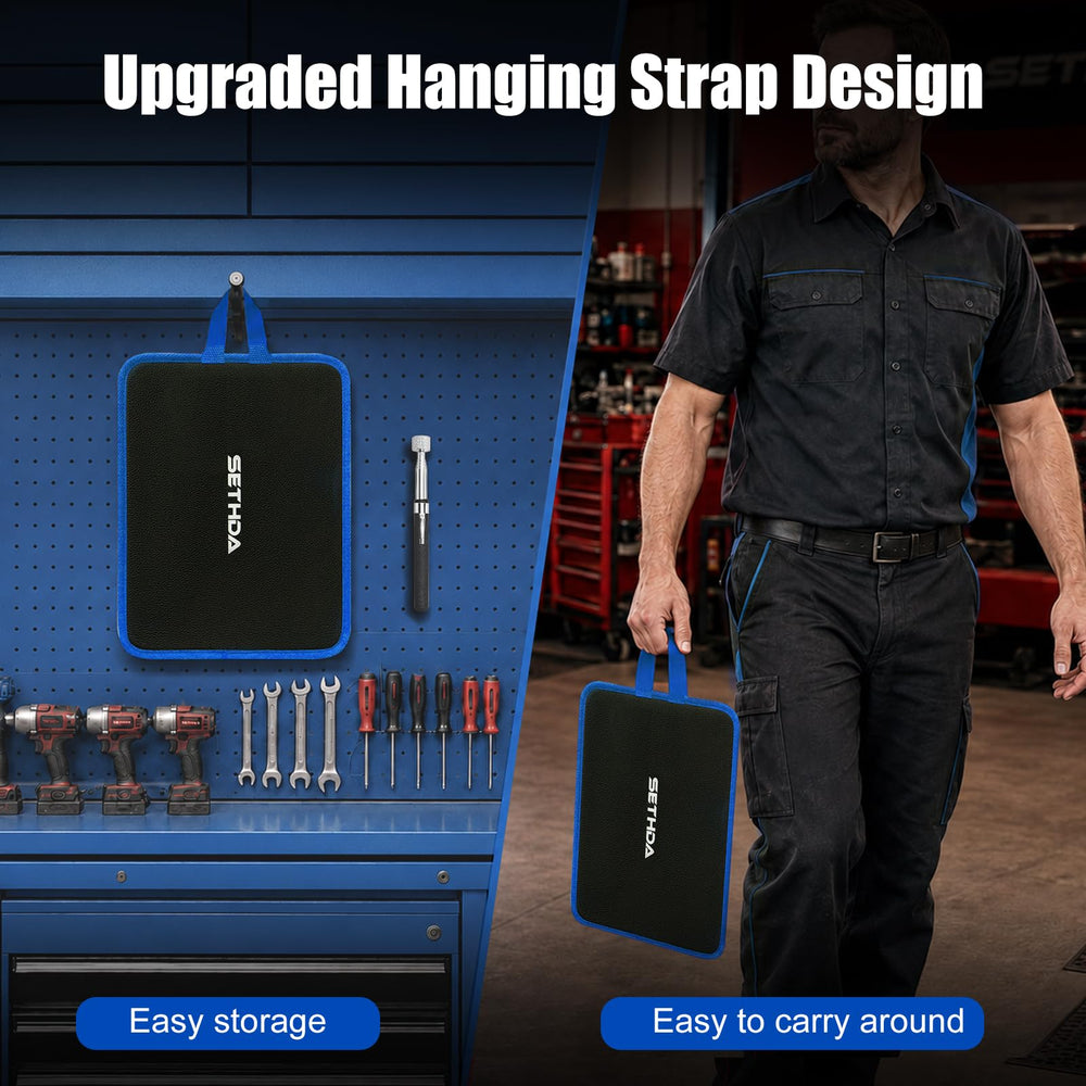 SETHDA rolled mat with integrated handle for compact storage and easy carry