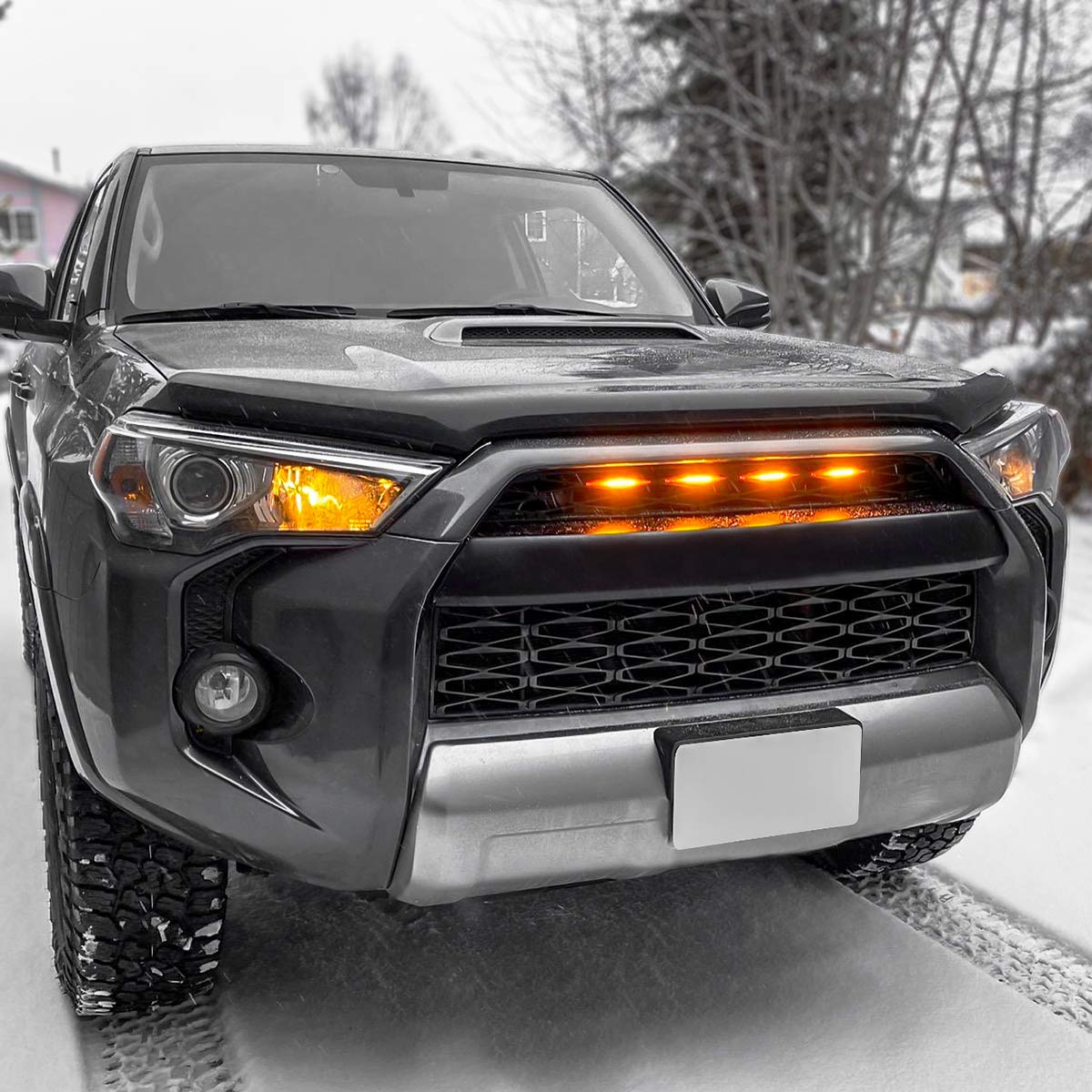 SEVEN SPARTA side profile showing sealed fitment in grille mesh opening