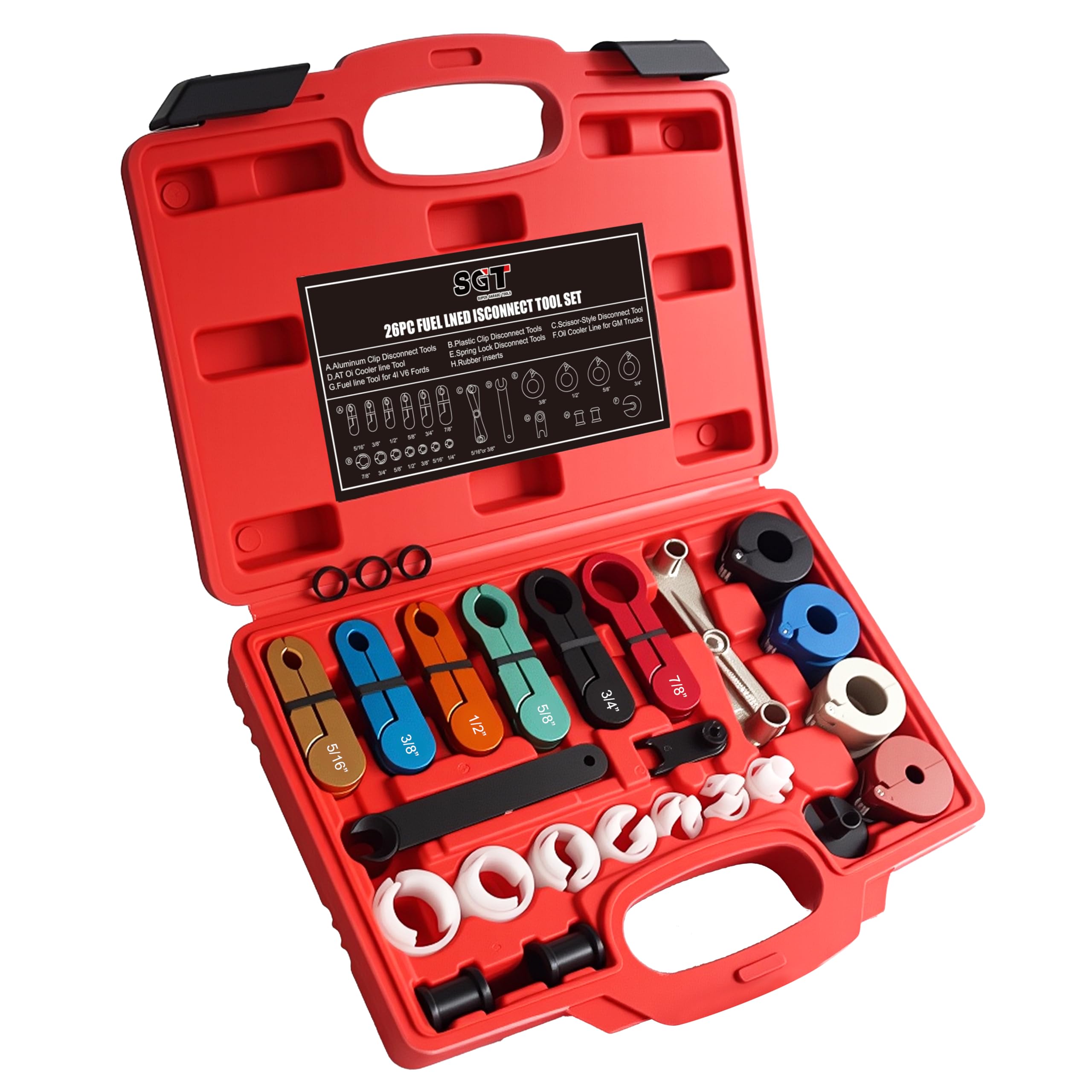 SGT SUPER GARAGE TOOLS master kit case showing organized storage and portability