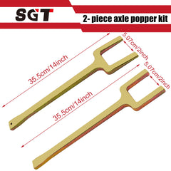 SGT SUPER GARAGE TOOLS shim fork detail showing flat profile for gap filling benefit