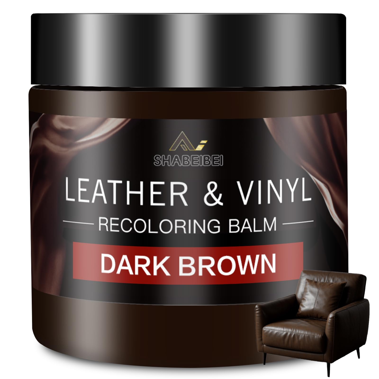 SHABEIBEI front packaging dark brown balm showing kit contents and benefits
