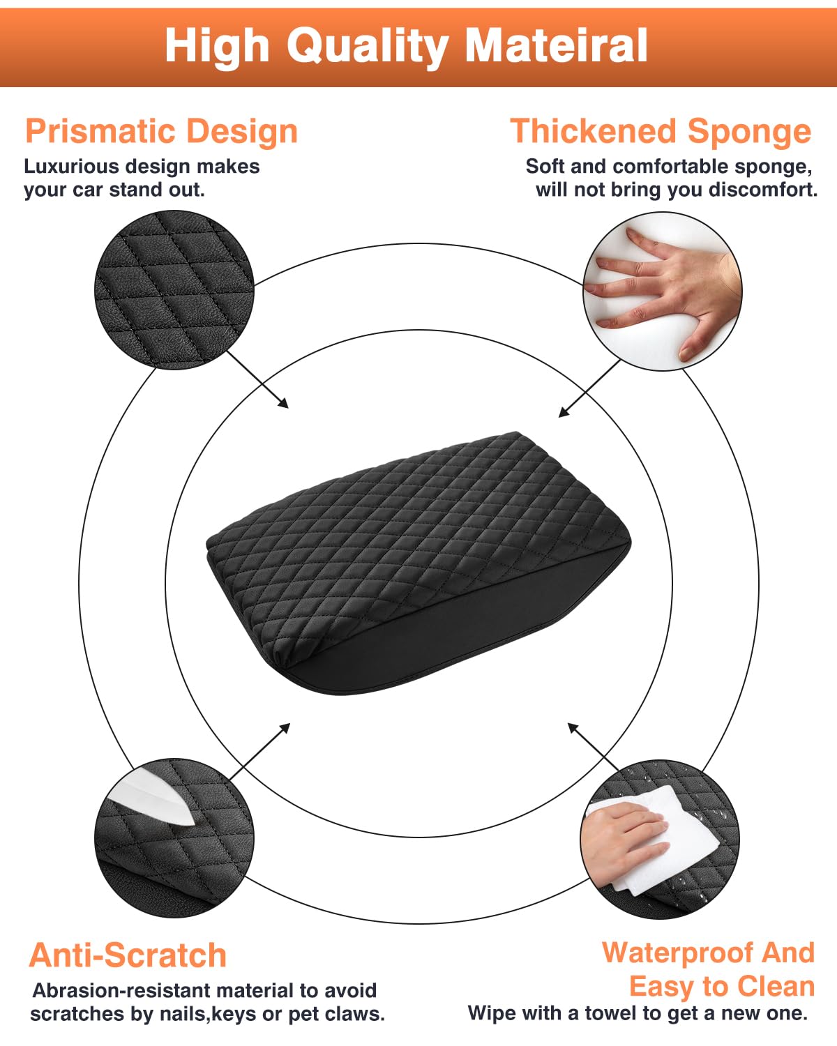 Shademax being wiped clean to show waterproof PU leather easy-maintenance