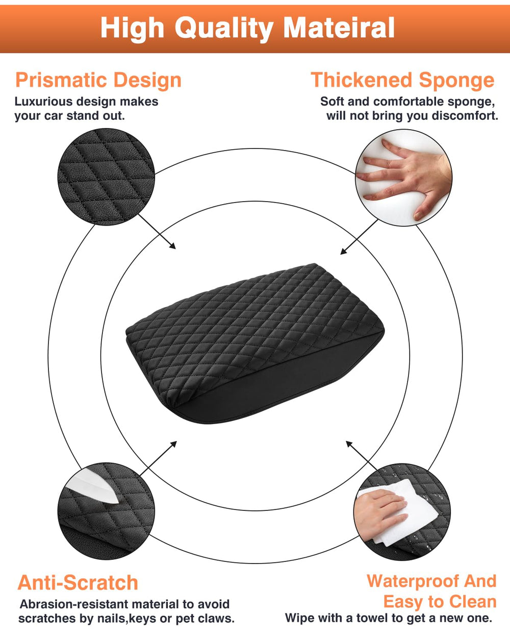 Shademax being wiped clean to show waterproof PU leather easy-maintenance
