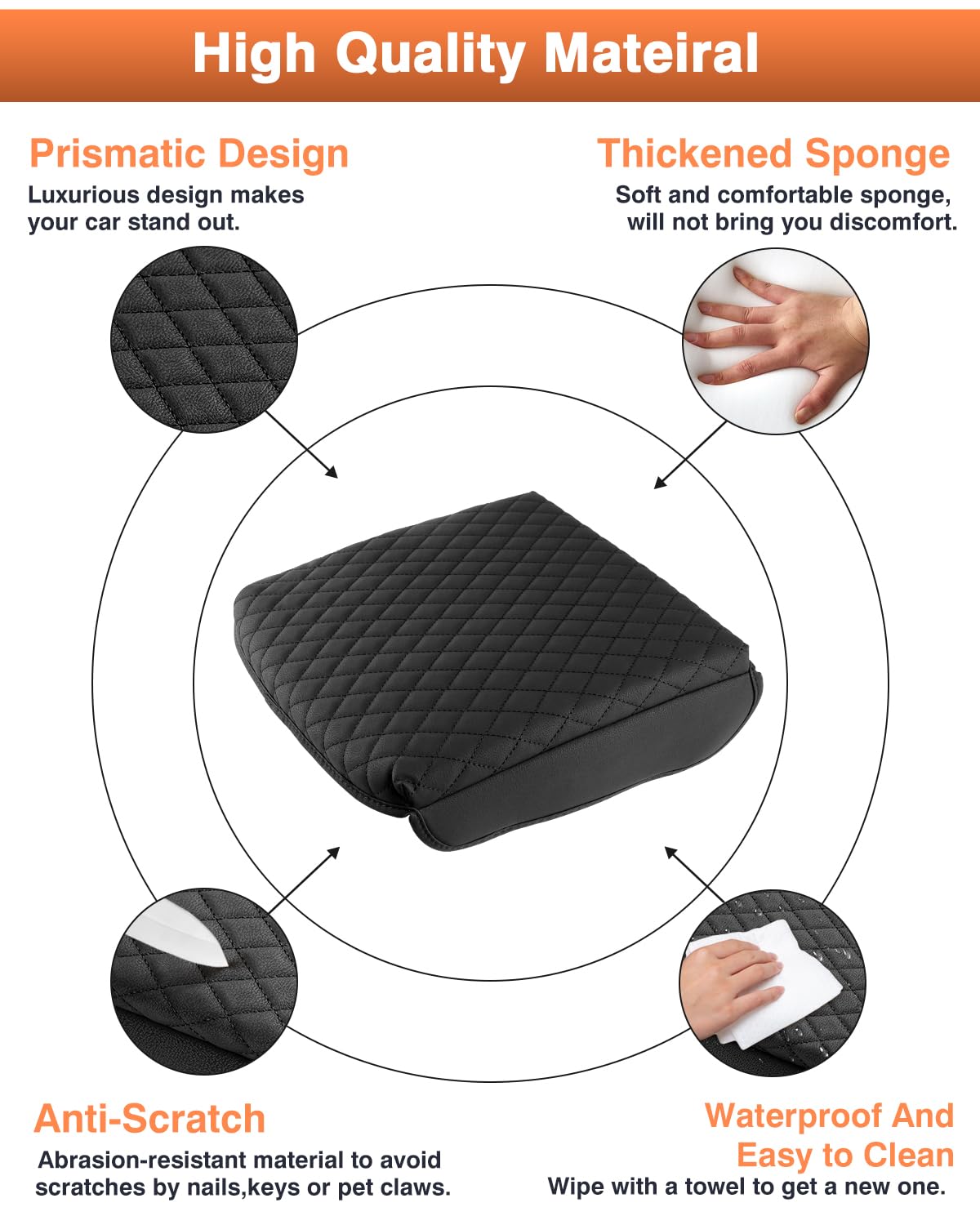 Shademax next to hand for scale, shows compact comfortable padding