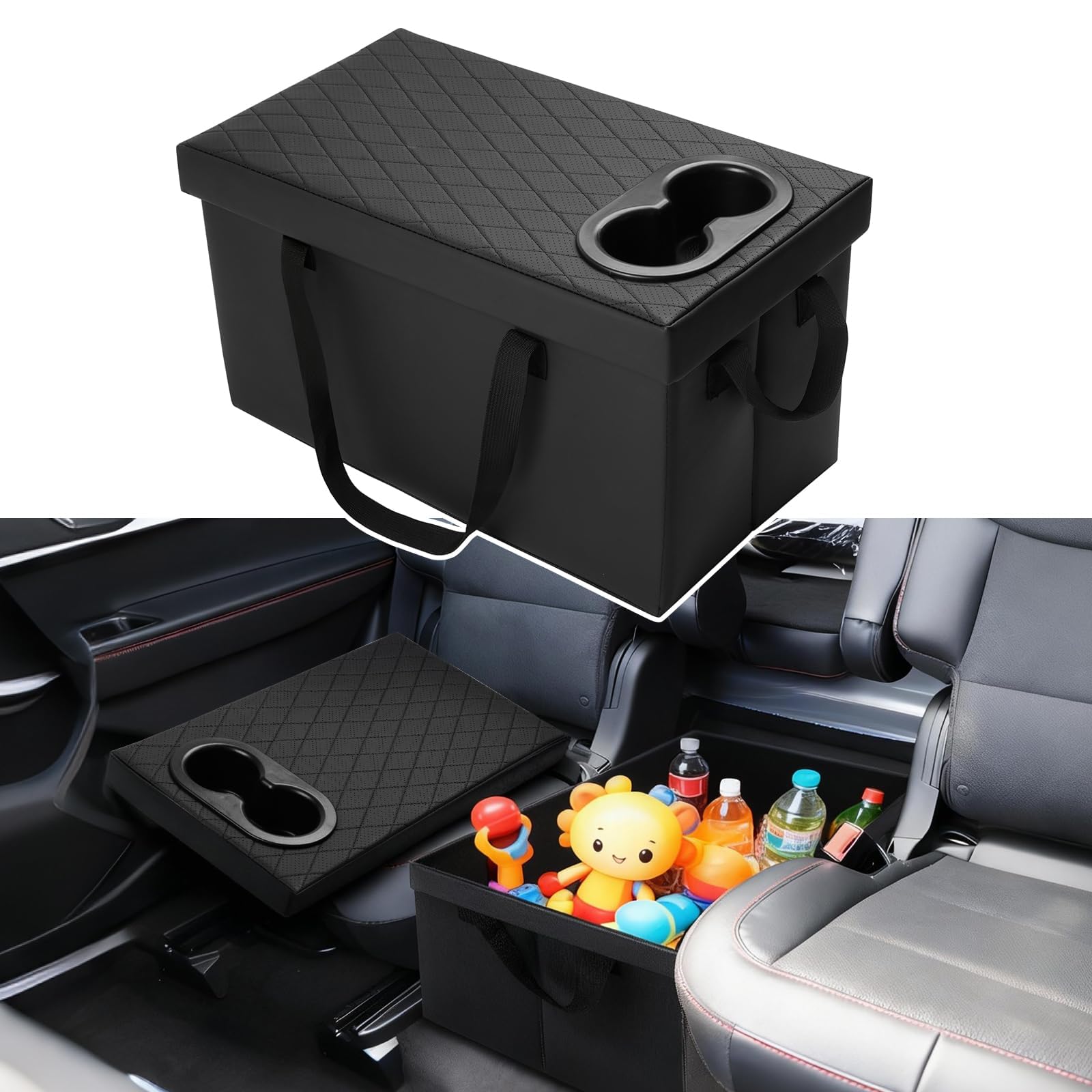Shademax front view organizer installed in Ford Explorer enhances cabin storage
