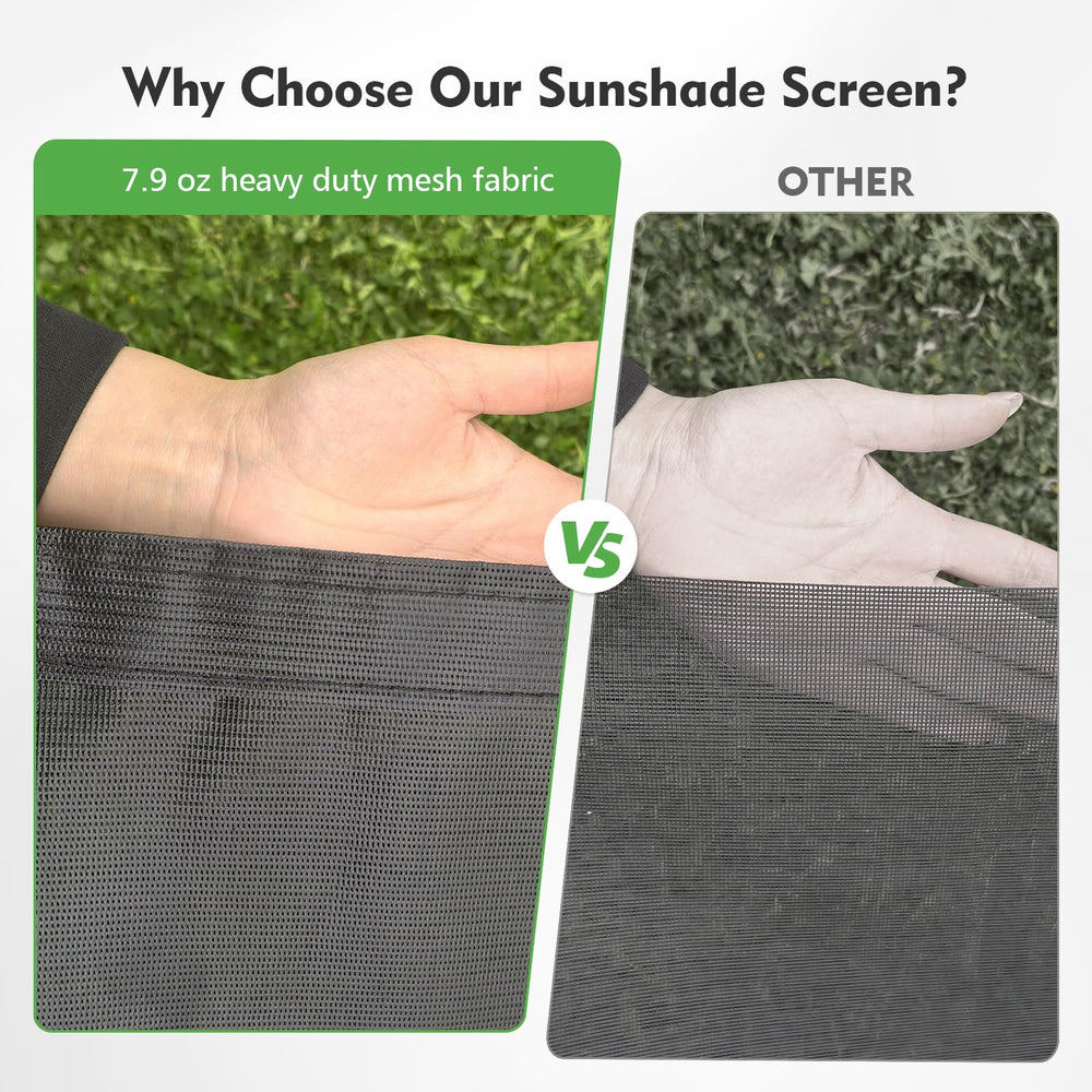 SHADEPLUS close-up mesh texture showing dense weave and UV protection