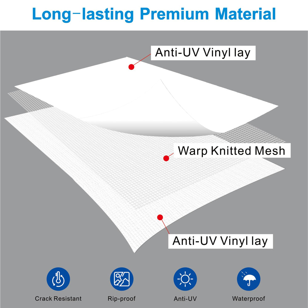 SHADEPLUS trimmed panel laid flat showing custom cut flexibility benefit