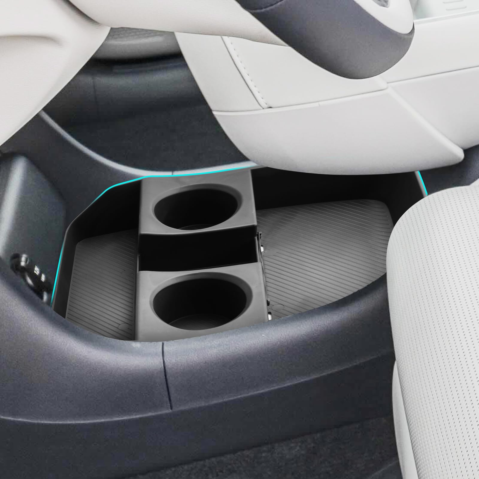 SHAOHAO front view of lower console organizer showing clean fit and easy access