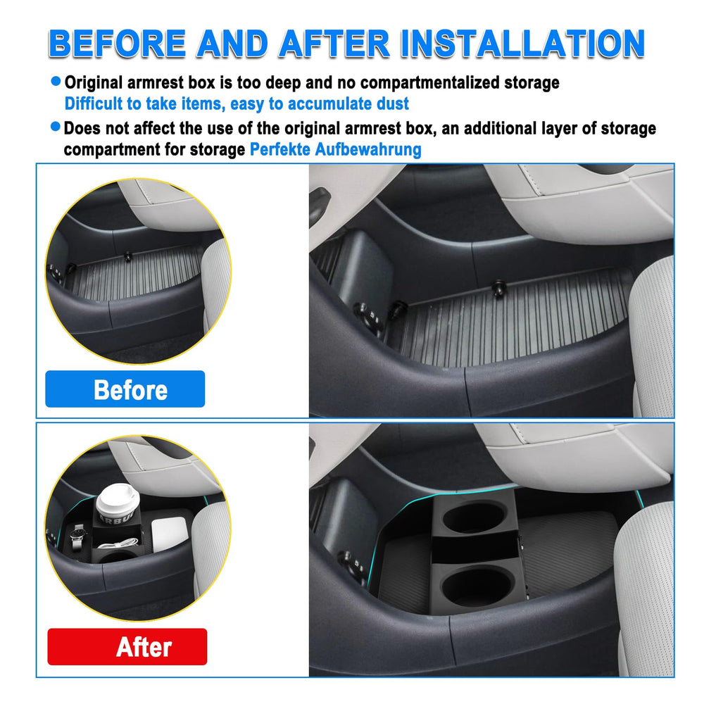 SHAOHAO organizer installed in Palisade console demonstrating precise OEM fit