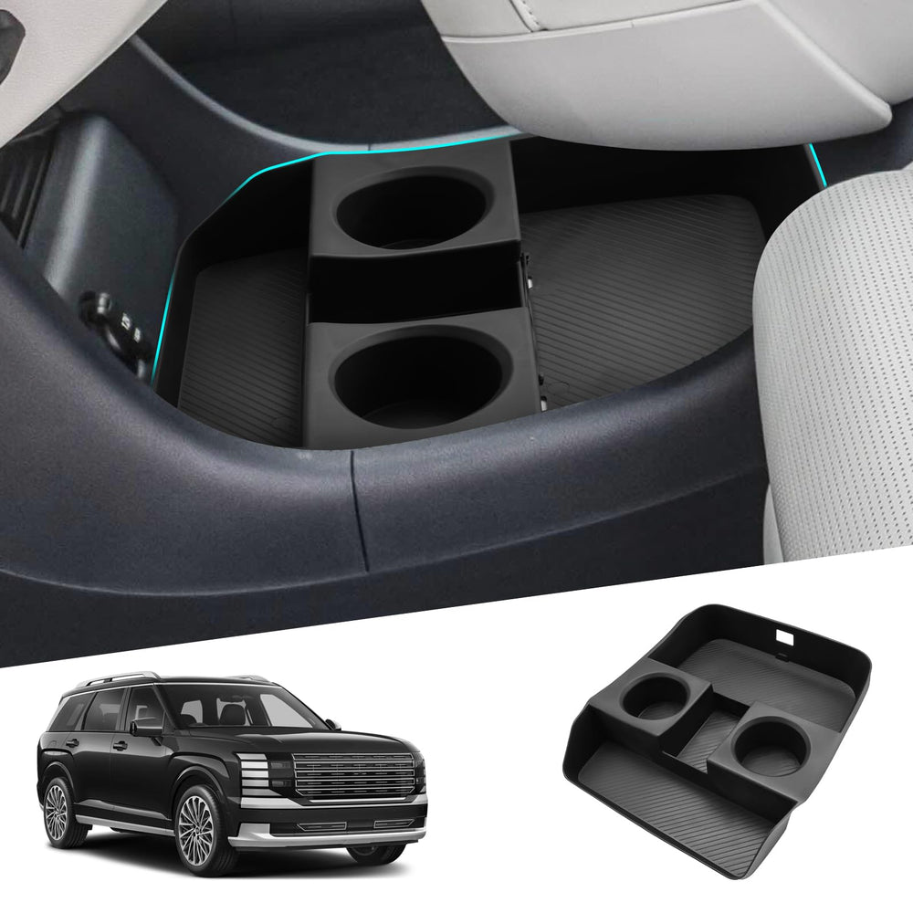 SHAOHAO lifestyle shot in driving cabin showing organized console and calm commute