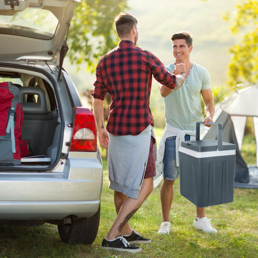 SHAREWIN installed in car trunk, brand fits vehicles and secures items during drives