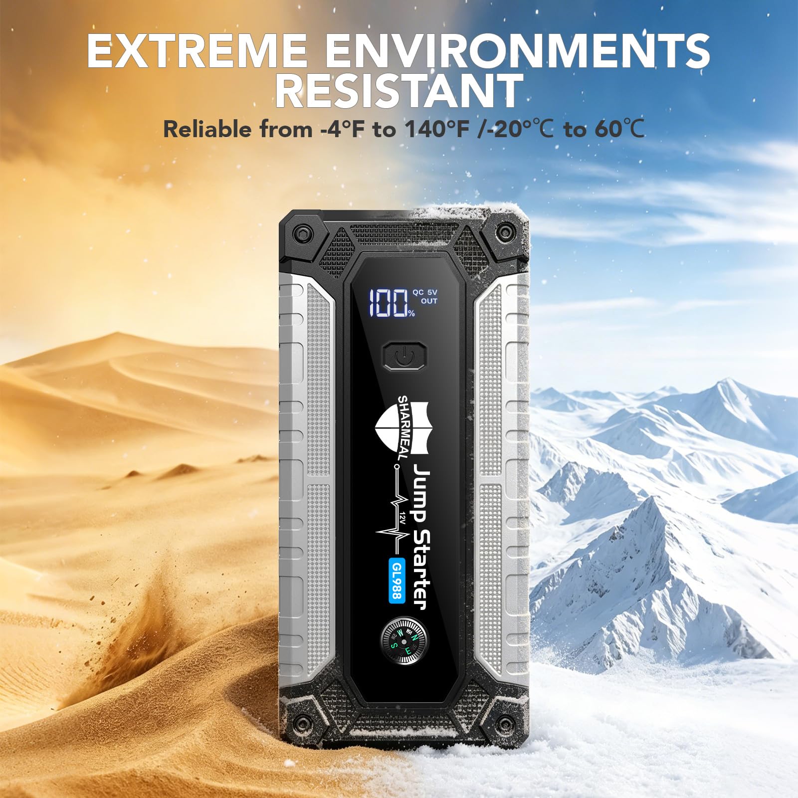 Sharmeal used at campsite at night showing multi-use lighting and charging benefits