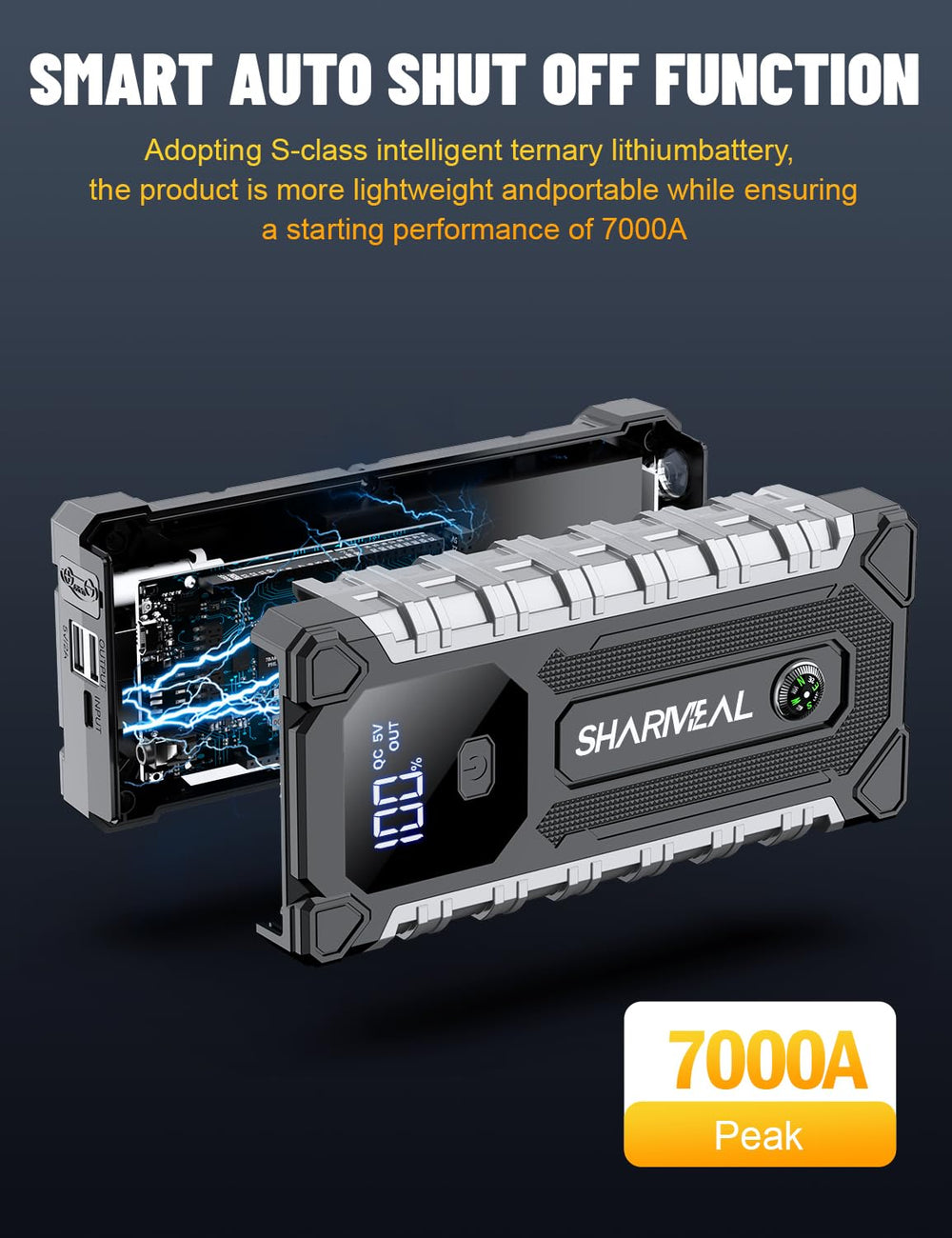 Sharmeal carrying case open with accessories showing organized kit and ready-to-go convenience
