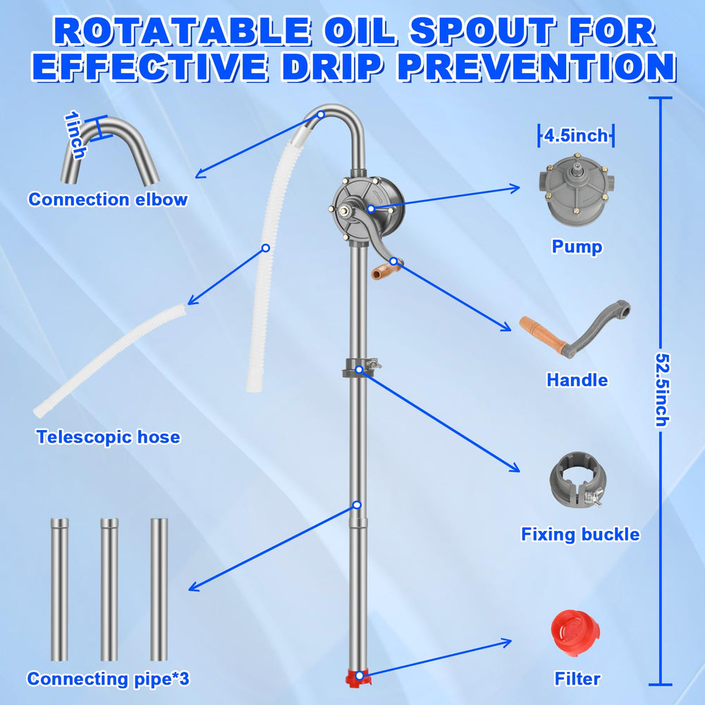 shdzzdzswy wooden handle and pivot giving ergonomic grip and controlled pumping