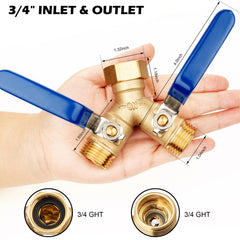 SheeChung long stainless handle closeup for easier valve control and leverage
