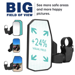SHEJISI convex glass detail showing anti-glare surface for clearer visibility