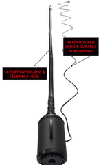SHELANDY 14-foot flexible hose close-up showing bendable reach for tight spots