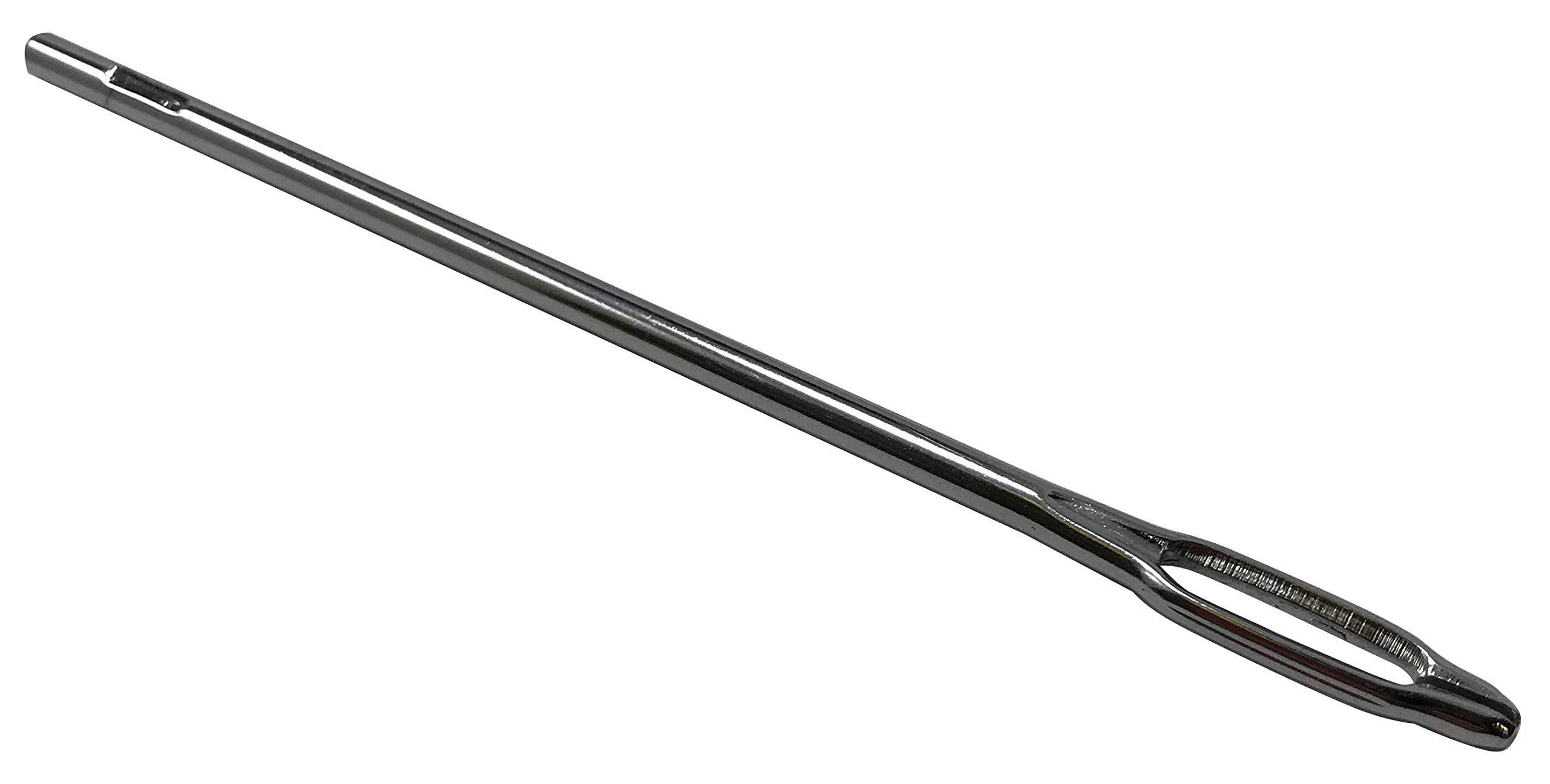 Close-up of Sherco-Auto split-eye needle detail highlighting secure plug hold and strength