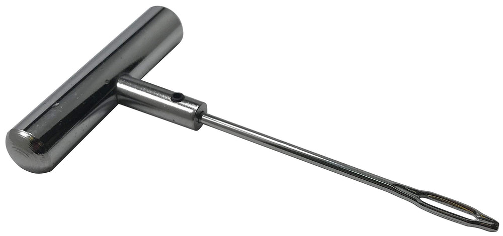 Sherco-Auto needles next to a coin for scale showing compact size and workshop convenience