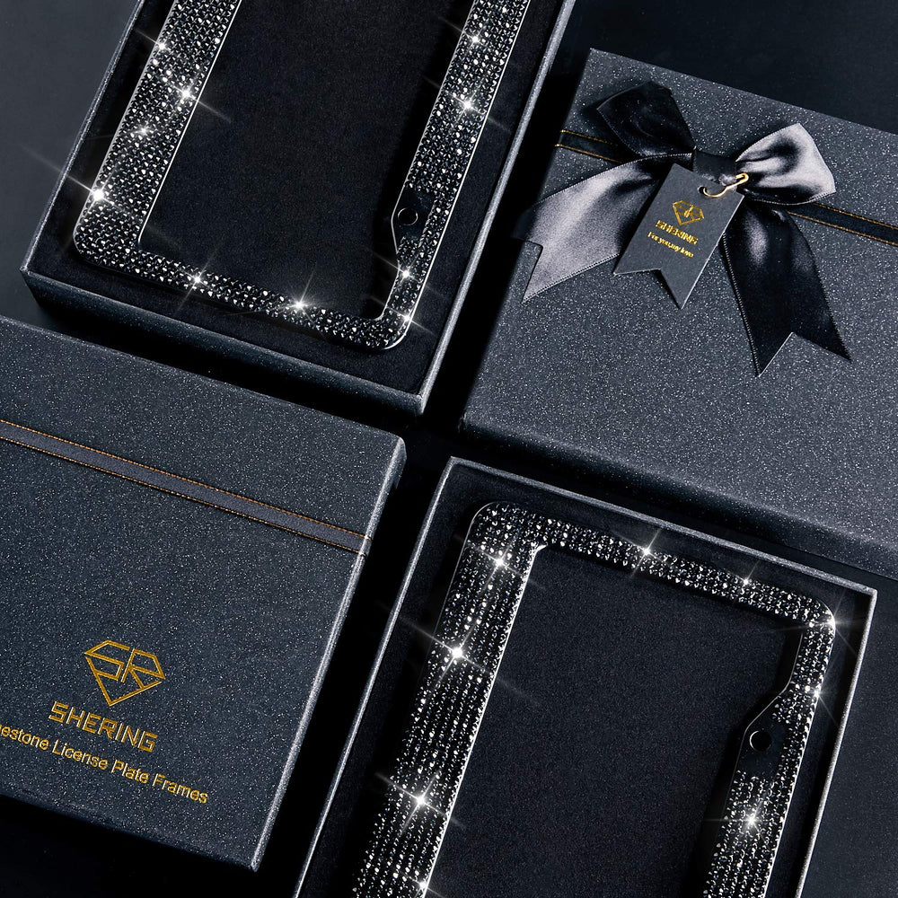 Shering close-up of black rhinestones highlighting sparkle and durable bond