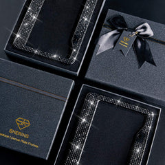 Shering close-up of black rhinestones highlighting sparkle and durable bond