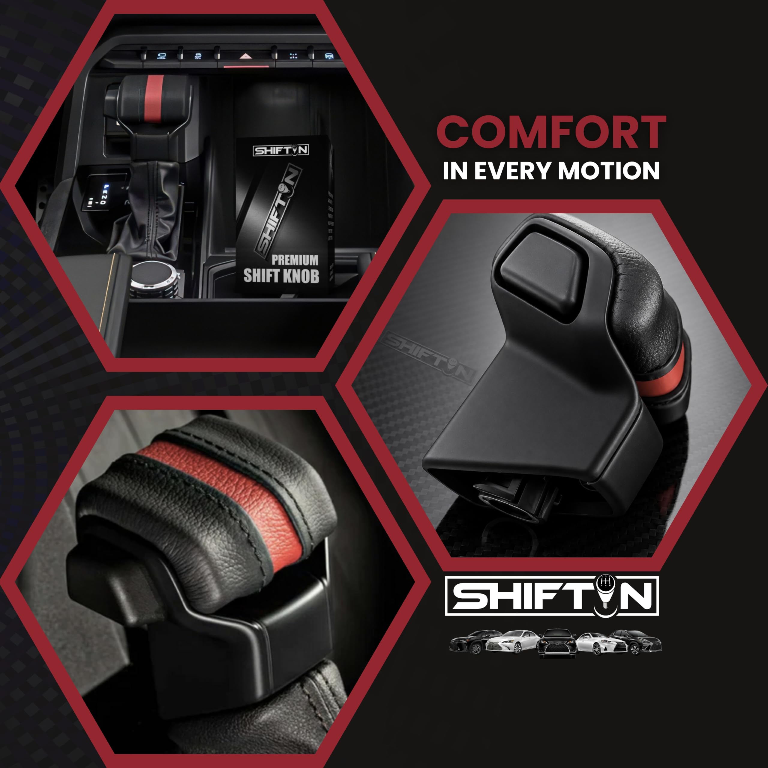 SHIFTIN side profile showing ergonomic curvature for comfortable shifts